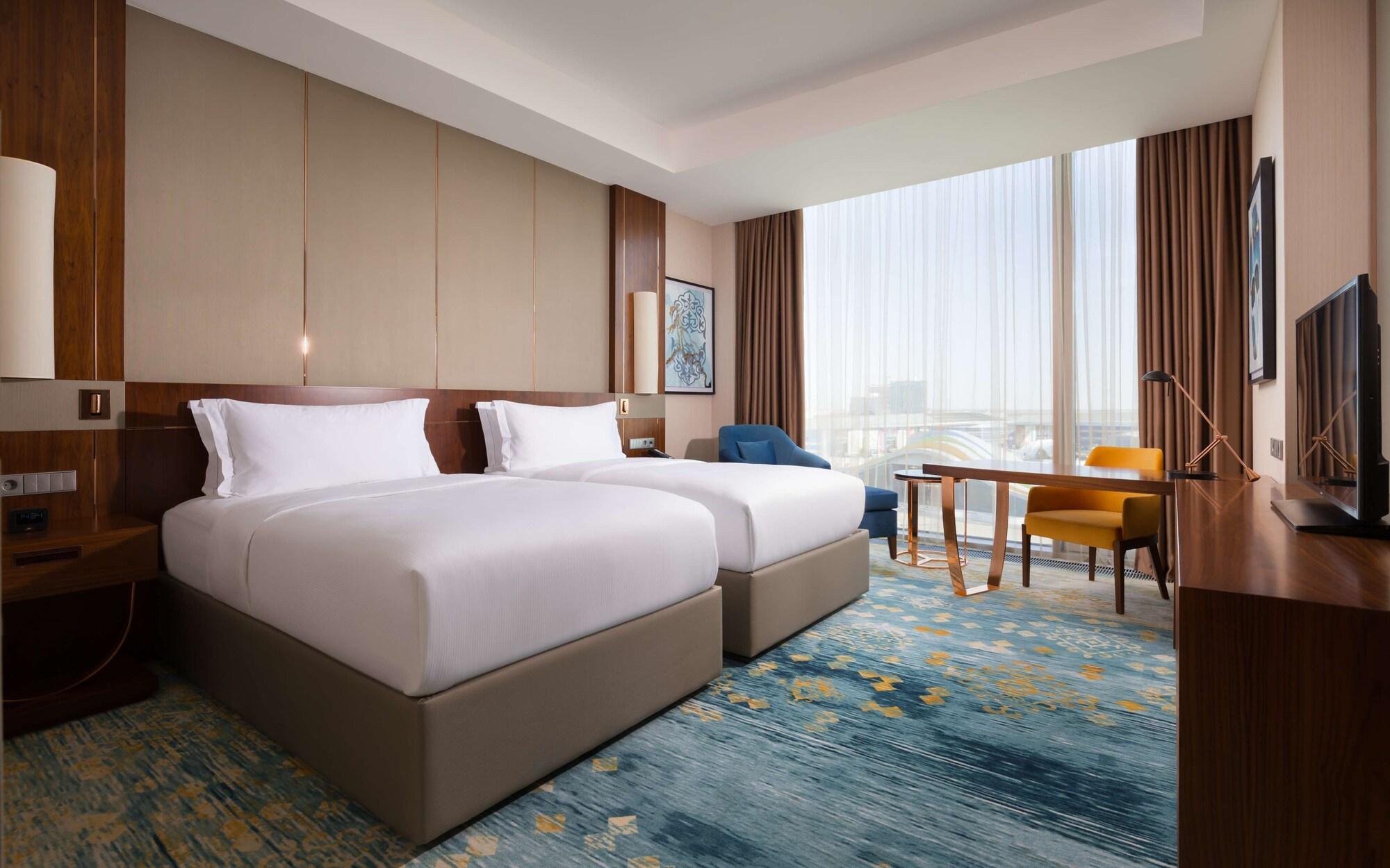 Hilton Astana Hotel Exterior photo Deluxe Room